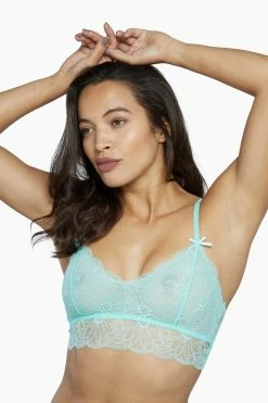 Wolf & Whistle Ariana Mint Everyday Lace Bralette