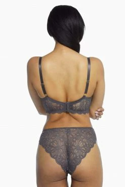 Wolf & Whistle Knickers Ariana Steel Grey Everyday Lace Brief