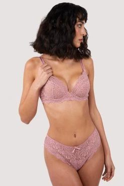 Wolf & Whistle New In Ariana Ash Rose Lace Brief