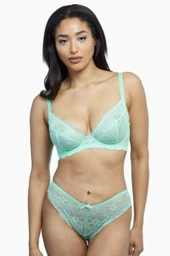 Wolf & Whistle Knickers Ariana Mint Everyday Lace Brief