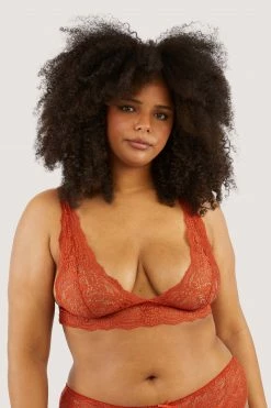 Wolf & Whistle Ariana Ginger Lace Bralette