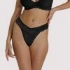 Wolf & Whistle Ariana Black Everyday Thong
