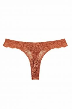 Wolf & Whistle Ariana Ginger Lace Thong