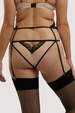 Deals 🎁 Wolf & Whistle Una Cream & Black Suspender Harness ⭐ 16 Wolf & Whistle Una Cream & Black Suspender Harness