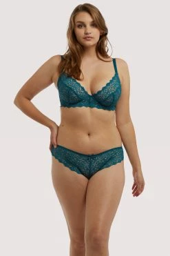 Wolf & Whistle Ariana Teal Everyday Lace Bra New In Bras