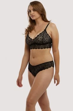 Wolf & Whistle New In Bras Ariana Black Lace Bralette