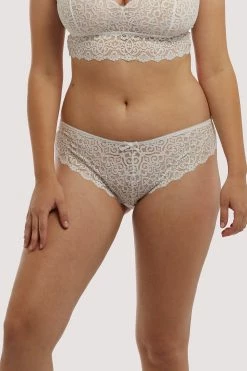 Wolf & Whistle Ariana Ivory Everyday Lace Brief Knickers