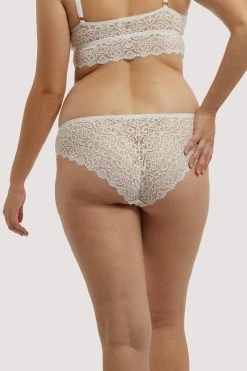 Brand new ✨ Wolf & Whistle Ariana Ivory Everyday Lace Brief Knickers ✔️ 12 Wolf & Whistle Ariana Ivory Everyday Lace Brief Knickers