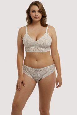 Brand new ✨ Wolf & Whistle Ariana Ivory Everyday Lace Brief Knickers ✔️ 11 Wolf & Whistle Ariana Ivory Everyday Lace Brief Knickers
