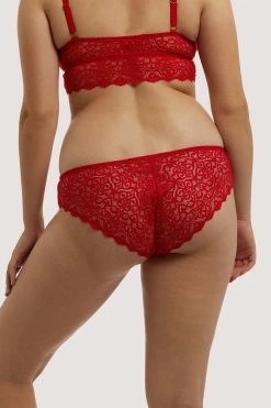 Discount 🧨 Wolf & Whistle Ariana Red Everyday Lace Brief Knickers ✔️ 13 Wolf & Whistle Ariana Red Everyday Lace Brief Knickers