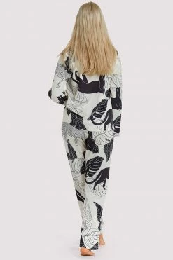 Wholesale ๐งจ Wolf & Whistle Panther Print Satin Pyjama Set Nightwear ๐ 9 Wolf & Whistle Panther Print Satin Pyjama Set Nightwear