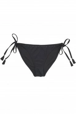 Wolf & Whistle Swimwear Mayla Black Tassle Tie Side Brief