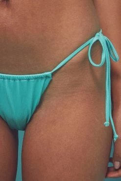 Wolf & Whistle Knickers High Shine Tie Side Brief Mint