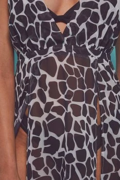 Buy ๐ Wolf & Whistle Swimwear Cross Back Maxi Beach ๐ Dress White Giraffe ๐ 11 Wolf & Whistle Swimwear Cross Back Maxi Beach Dress White Giraffe