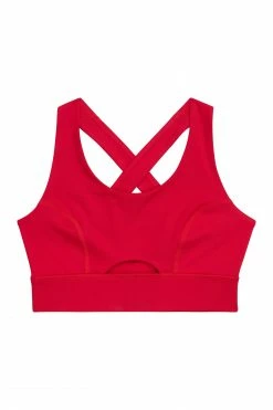 Wolf & Whistle Cross Back Bra Red