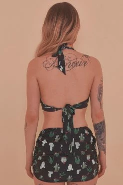 Deals 🔔 Collectif X Playful Promises Cactus Ruched Triangle 👙 Bikini Top Swimwear 👏 9 Collectif X Playful Promises Cactus Ruched Triangle Bikini Top Swimwear