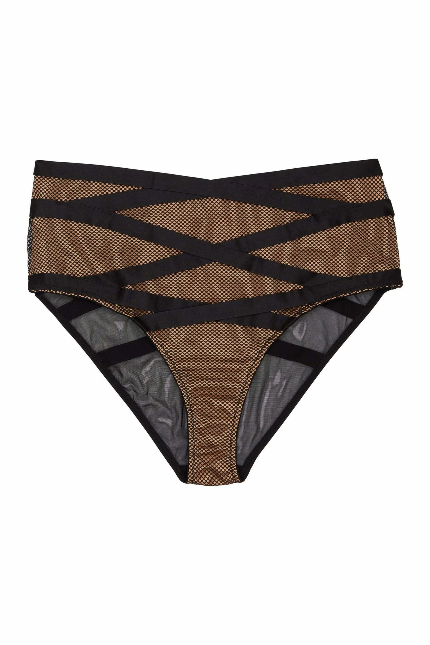 Buy ๐ Playful Promises Curve Exclusive Brooklyn Fishnet Strappy High Waist Brief ๐ 2 Playful Promises Curve Exclusive Brooklyn Fishnet Strappy High Waist Brief