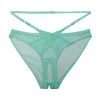 Playful Promises Eddie Aqua Crossover Wrap Crotchless Brief New In