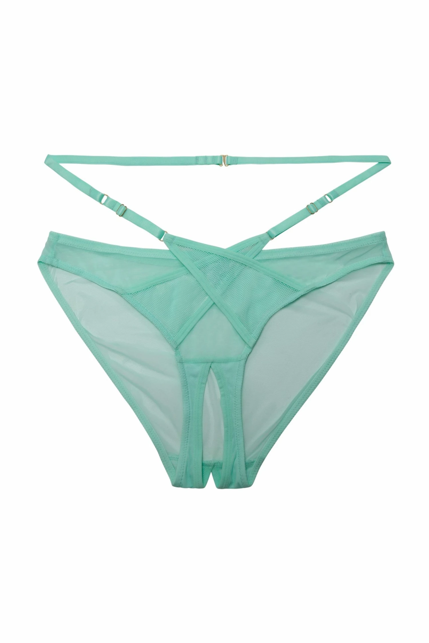 Promo ๐ Playful Promises Eddie Aqua Crossover Wrap Crotchless Brief New In ๐งจ 1 Playful Promises Eddie Aqua Crossover Wrap Crotchless Brief New In