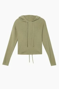 Buy 🥰 Wolf & Whistle Wolf & Whistle Lounge Khaki Knitted Rib Cropped Hoodie 🤩 6 Wolf & Whistle Wolf & Whistle Lounge Khaki Knitted Rib Cropped Hoodie