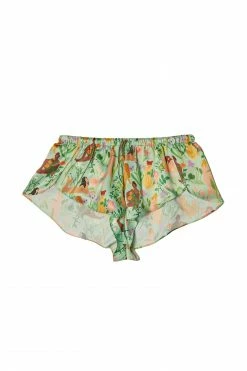 Playful Promises Nightwear Bodil Jane Recycled Nudes & Flowers Satin Short