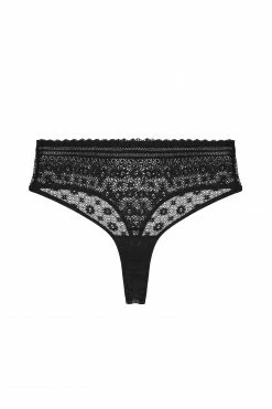 FFFB X PP Maia Black High Waisted Lace Thong