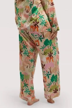 Playful Promises Nightwear Alja Horvat Recycled Abstract Satin Trousers