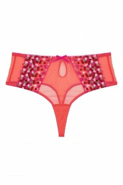 Flash Sale ๐ Playful Promises Free Sexy โ๏ธ Summer Brief Cherry Embroidery Coral Highwaisted Thong ๐ 22 Playful Promises Free Sexy Summer Brief Cherry Embroidery Coral Highwaisted Thong