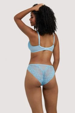 Deja Day Knickers Sophia Light Blue Brazilian Brief
