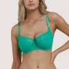 Deja Day Rosalyn Emerald Green Balcony Bra Bras