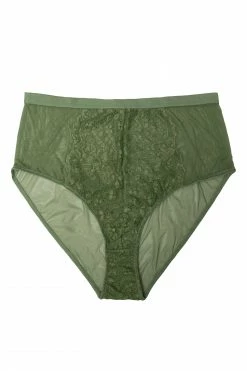 Playful Promises Curve Exclusive Everyday Lingerie Bella Olive High Waist Brief