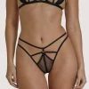Wolf & Whistle Knickers Everleigh Black Open Ring Thong