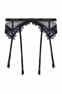 Playful Promises Anaise Black Suspender Belt