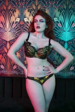 Buy 🔥 Playful Promises Jaquelina Mustard Contrast Plunge Bra 🔔 21 Playful Promises Jaquelina Mustard Contrast Plunge Bra