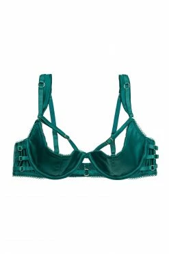 Playful Promises Ava 1/4 Cup Green Bra