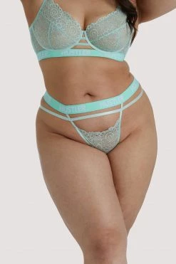 Best Pirce ✨ Hustler Branded Mint Curve Lace Bra Everyday Lingerie ✨ 7 Hustler Branded Mint Curve Lace Bra Everyday Lingerie