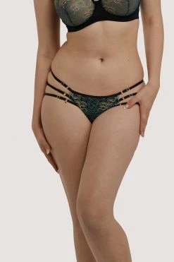 Wholesale ⭐ Playful Promises Dakota Green & Gold Snake Brief New In 😍 11 Playful Promises Dakota Green & Gold Snake Brief New In
