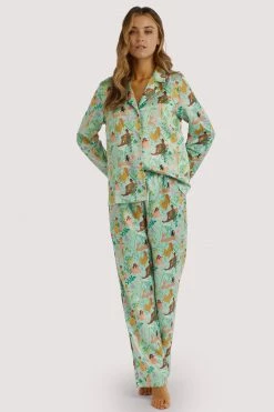 Playful Promises Bodil Jane Recycled Nudes & Flowers Shirt Nightwear