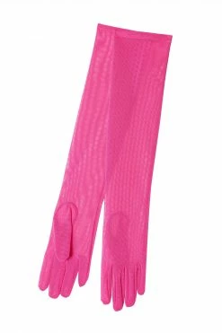 Promo 🌟 Bettie Page Lingerie Hot Pink Gloves Accessories ⌛ 5 Bettie Page Lingerie Hot Pink Gloves Accessories