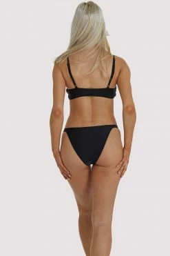 Hustler Black Bikini Top Swimwear