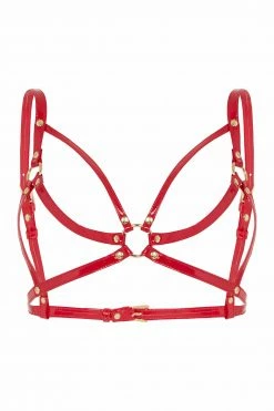 Regalia Open Harness Bra Red