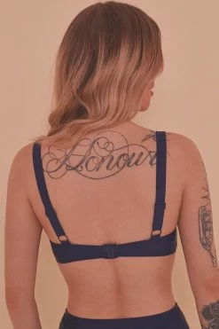 Collectif X Playful Promises Nautical Navy Bikini Top Swimwear