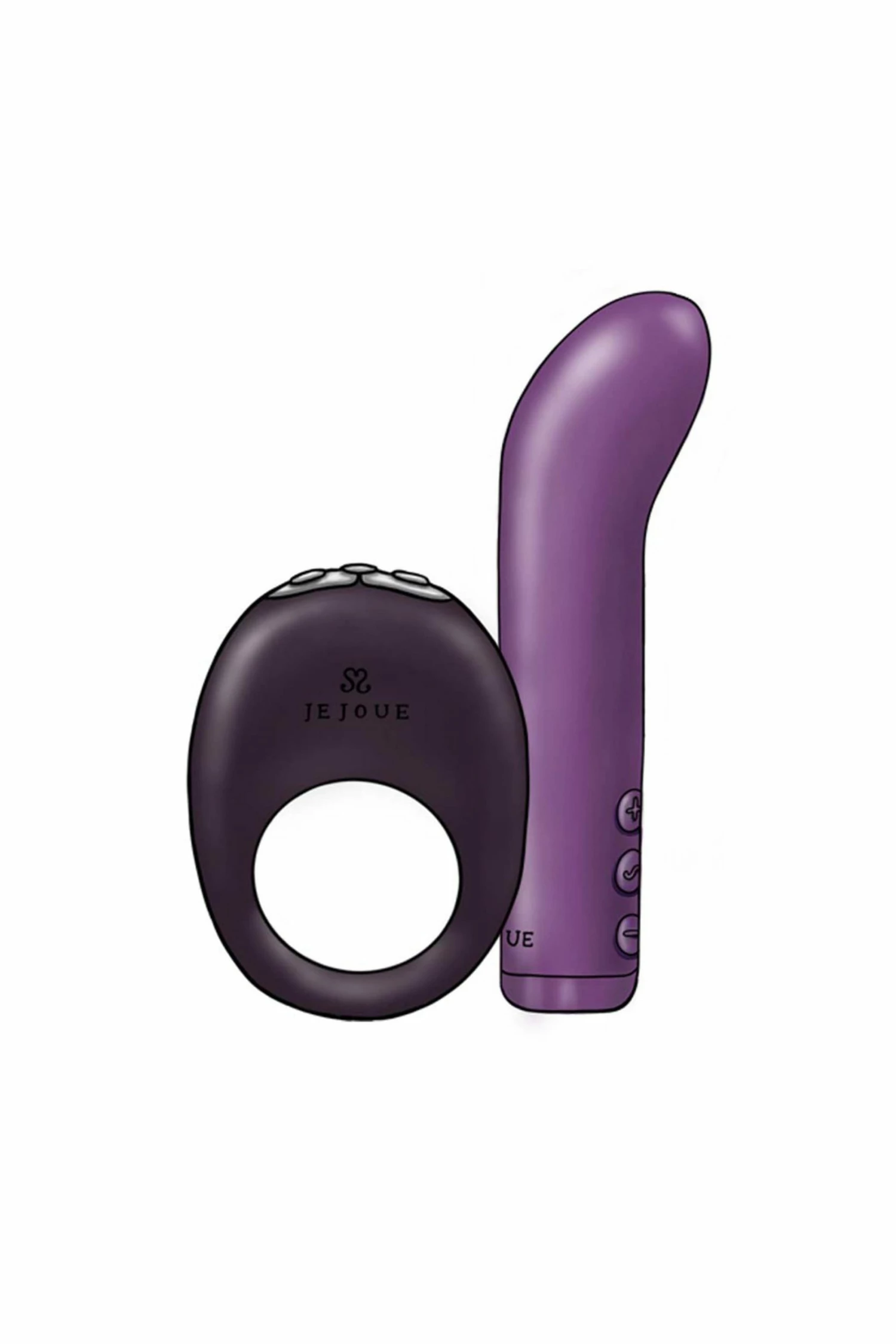 New 💯 Je Joue Couples Collection Gift Set Black And Purple ❤️ 2 Je Joue Couples Collection Gift Set Black And Purple