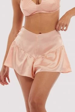 Bettie Page Lingerie Free Sexy Summer Brief French Knicker Peach
