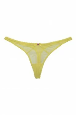 Deja Day Knickers Grace Lemon Yellow Thong