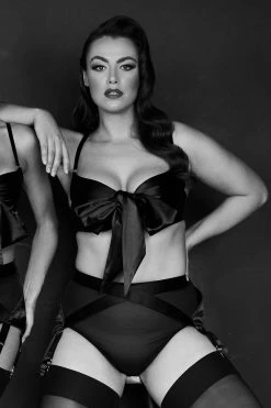 Buy ๐ Kiss Me Deadly Yva Black Bow Front Bra ๐ฏ 12 Kiss Me Deadly Yva Black Bow Front Bra