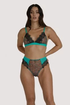 Best deal ✔️ Regalia Harlow Leopard Multi Triangle Bralette Bras 😉 7 Regalia Harlow Leopard Multi Triangle Bralette Bras