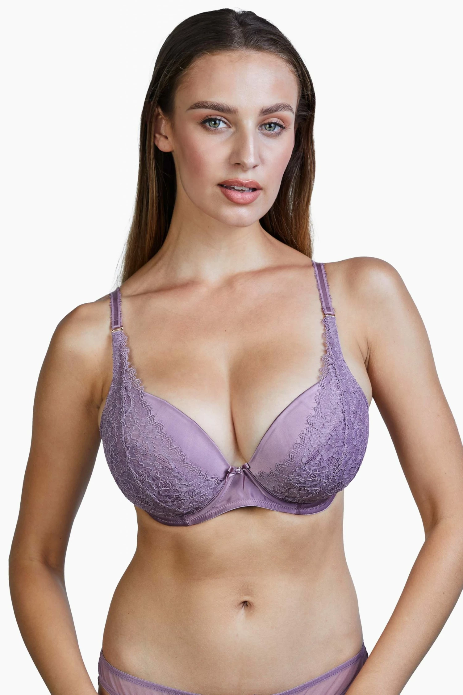Buy ๐ Deja Day Everyday Lingerie Sophia Heather Plunge & Push Up Bra ๐ 5 Deja Day Everyday Lingerie Sophia Heather Plunge & Push Up Bra