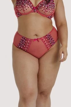 Flash Sale ๐ Playful Promises Free Sexy โ๏ธ Summer Brief Cherry Embroidery Coral Highwaisted Thong ๐ 19 Playful Promises Free Sexy Summer Brief Cherry Embroidery Coral Highwaisted Thong