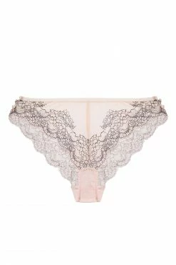Hustler Jenny Graphic Lace Blush Brief Free Sexy Summer Brief